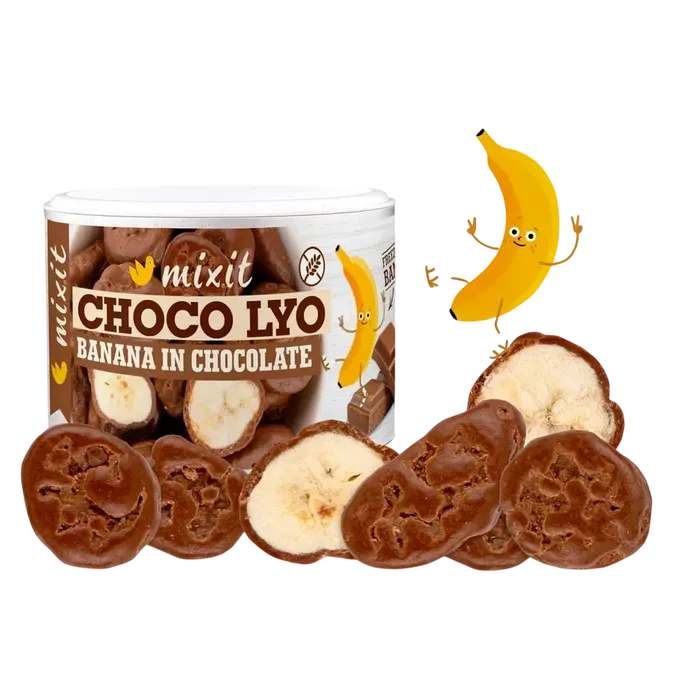 Mixit Křupavé banánky v čokoládě 170 g